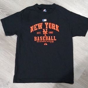 Majestic new York baseball tee shirt kids medium